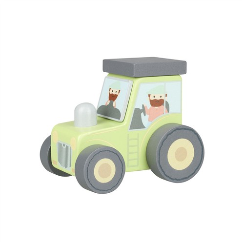 Wooden tractor toddler - tractor, toy