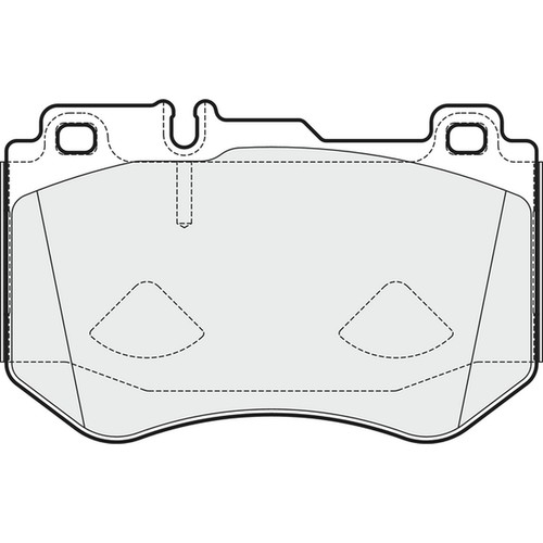 Brake pads set for mercedes - brake,