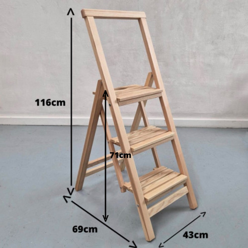 Handmade solid ash step - solid,