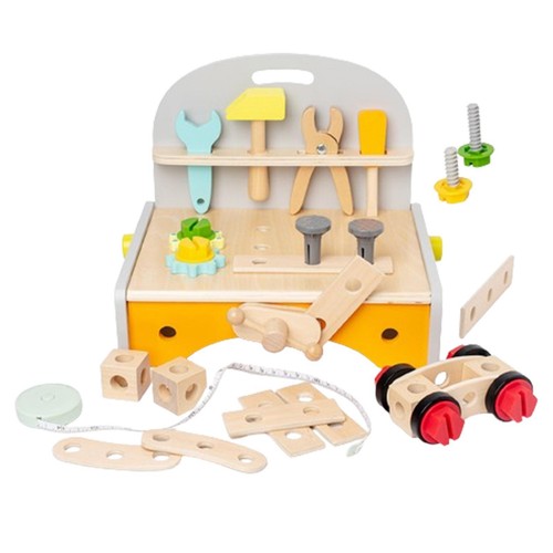 Wooden play tool set - play,