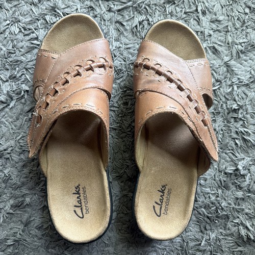 Women clarks tan - clarks, leather