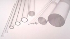 Plastic Tube Rod Acrylic Extruded Clear Perspex® Bar & Hollow Tubular Pipe