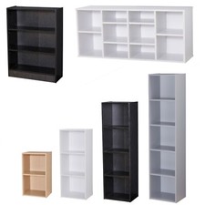 Cube Bookshelf Storage Organiser Shelving Wooden Display Stand 2 3 4 5  10 Tier