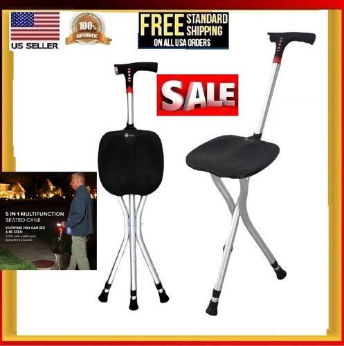 Folding walking cane with - walking,