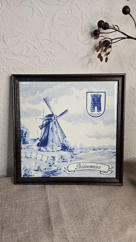 Delft holland windmills blue - delft,