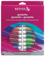 Reeves Artist Gouache 24 x 10ml Paint Tube Box Set. Perfect Introductory Set 
