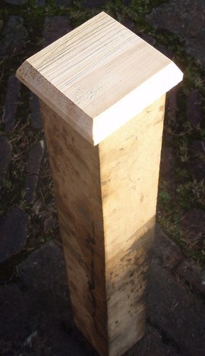 Wooden fence post caps - fence,