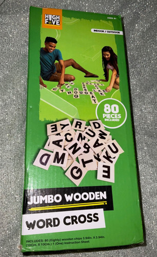 Jumbo wooden word cross - word,