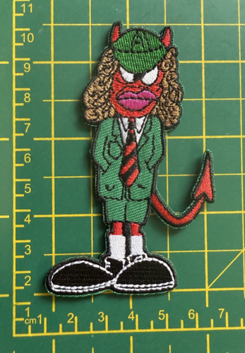 Angus devil woven sew - ac/dc,