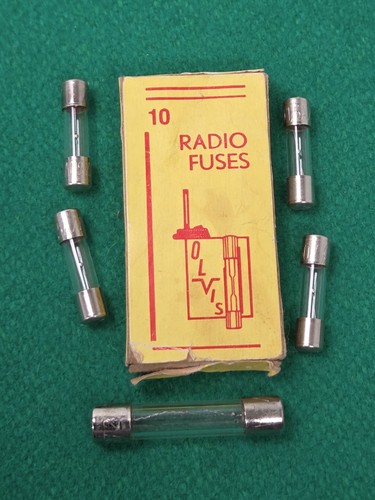 Vintage glass radio fuses - glass,
