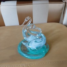 Glory Art Glass Handmade Swan