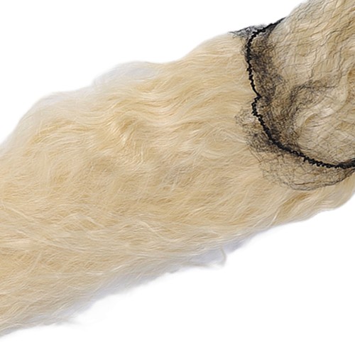 Blonde woolly curly wig long - blonde,