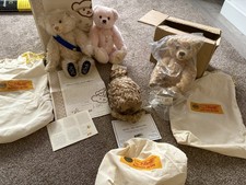 Steiff Bears Collection-Ollie Tawny Owl, TEDDY B, Queen Elizabe,Englands Rose