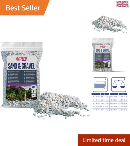 Natural aquarium gravel 1kg - natural,