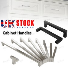 Black Square Handles Cupboards