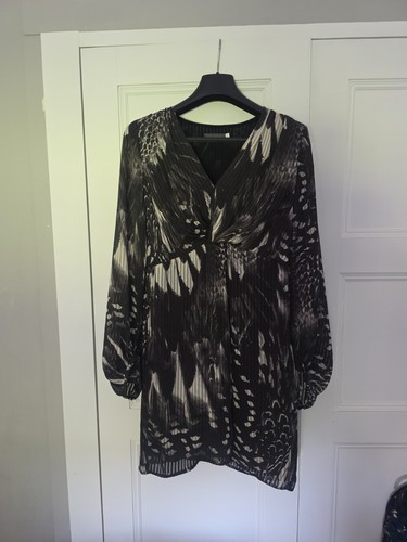 Mint velvet feather wrap - feather, dress