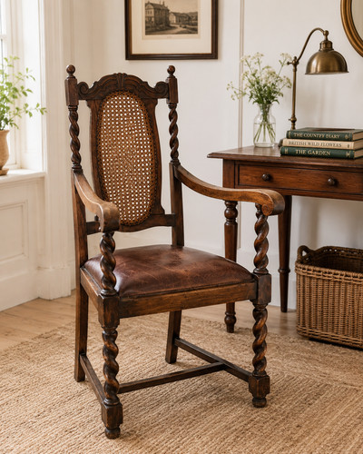Victorian oak carver chair - victorian,