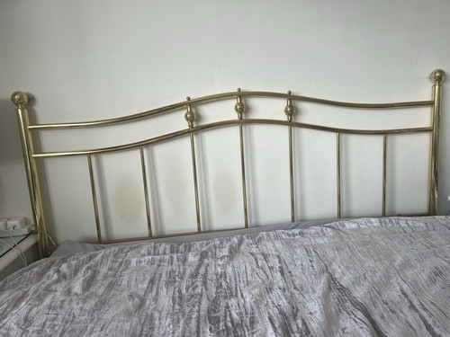 Brass king size headboard - size,
