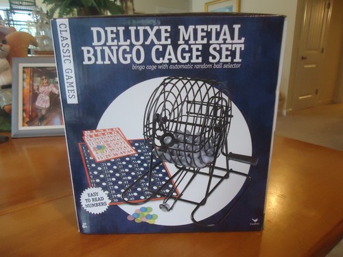 Deluxe metal bingo cage set - deluxe,
