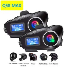2x Motorcycle Helmet Bluetooth
