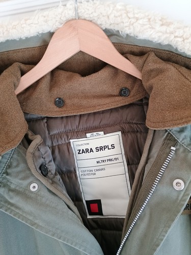 Zara srpls military parka vgc - military,