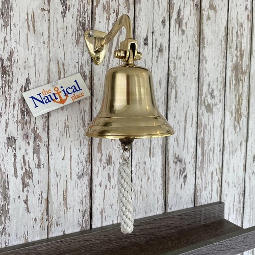 Deluxe brass ship bell tall - deluxe, 6"