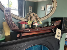 Vintage Maori Tiki Carved Waka