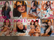Vogue UK British magazine bundle lot x8 2000 - Gisele Ana Claudia Michels