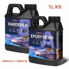 Clear Epoxy Resin 1L Kit 1:1
