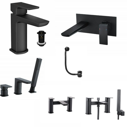 Designer matt black bath - matt,