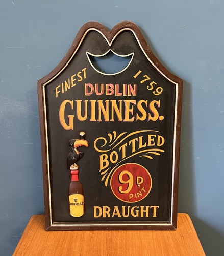 Vintage wooden guinness pub - 3d,