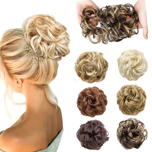 Synthetic messy bun chignon - messy,