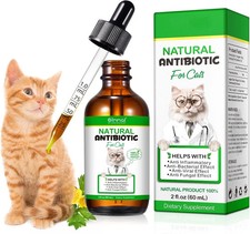 Natural Antibiotic Cat Supplement  - Allergy Relief Drops 60ml  Support Health