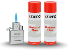Zippo Butane Single Flame Torch Lighter Insert Refillable Z8A19 BNIB with 2x Gas