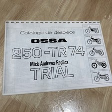 Ossa Moto 250 TR 74 MAR Trial Parts Catalogue List