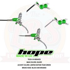 Hope Tech 4 V4 Downhill AM MTB Brakes Limited Edition Factory Racing Green - New