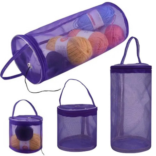 Portable yarn storage - yarn, mesh