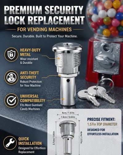 Snack vending machine lock and - snack,