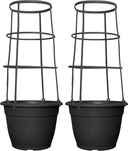 Plastic trellis planters - 2,