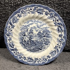 Vintage Myott Country Life English Scene Decorative Collector scalloped 8" Plate