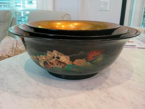 Vintage chinese lacquer - vintage,