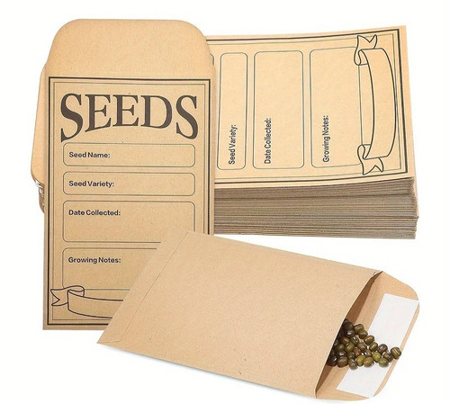 50pcs small kraft - 50pcs, seed
