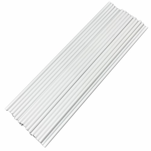 White plastic cake dowels - plastic,