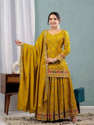 Mustard yellow wedding punjabi - mustard,