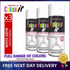 3x All Purpose White Satin