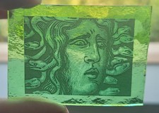 Stained glass Medusa piece