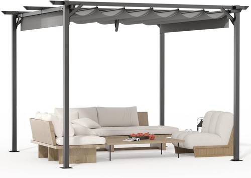 Metal pergola with - 3,