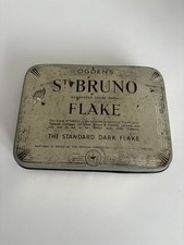 Vintage Ogdens St Bruno Flake Tobacco Tin Empty (Large size 6.5” x 5”)