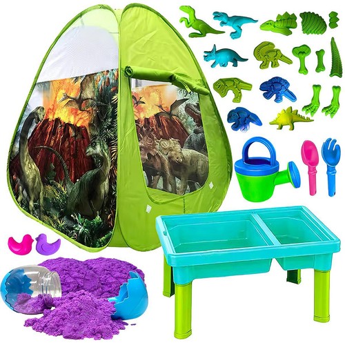 Dinosaur sand playset - playset, tent