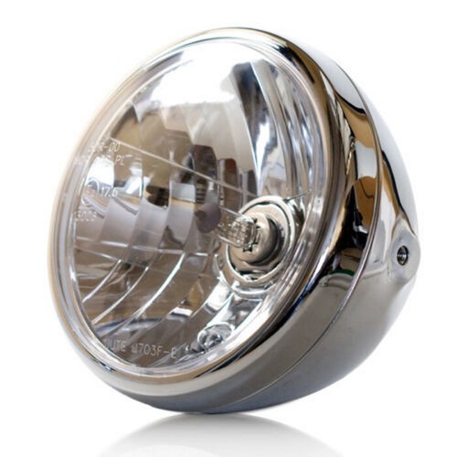Headlight nevo h4 chrome - 7",
